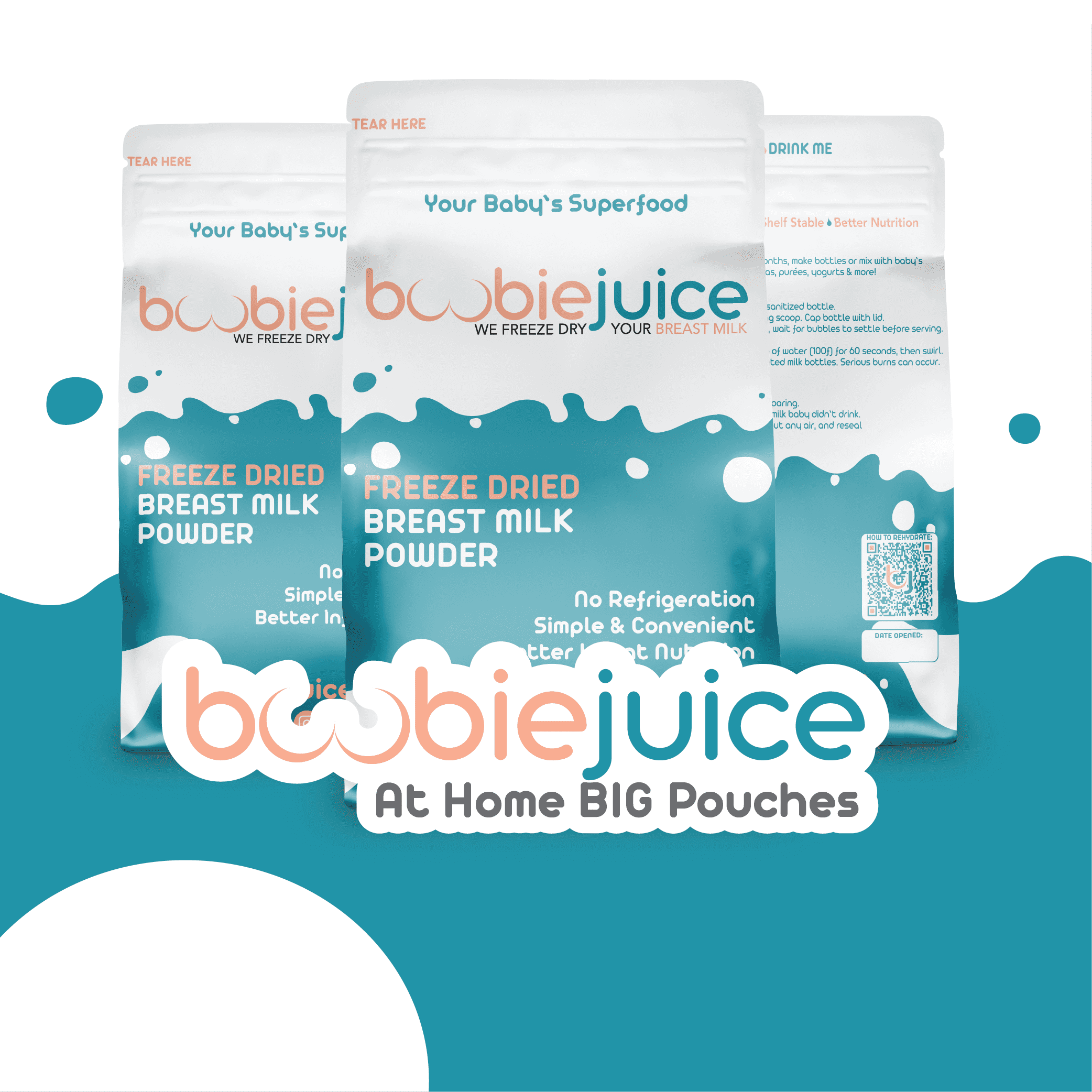 Betsy Crance BoobieJuice 700oz MEGA At HOME BIG Pouches Custom Ship