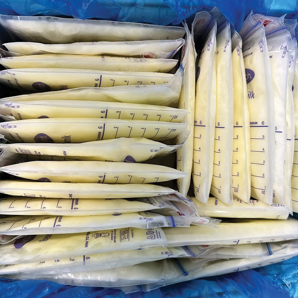 Milk organized to ship