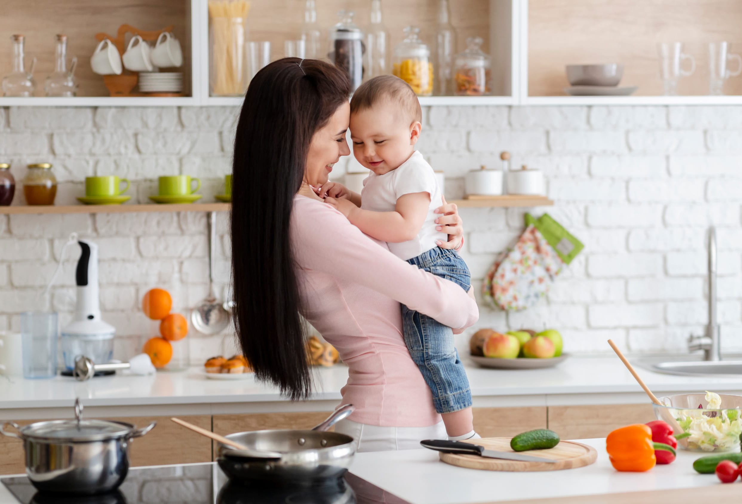 What effects the quality of your breast milk? Mother making food for her baby with breast milk powder