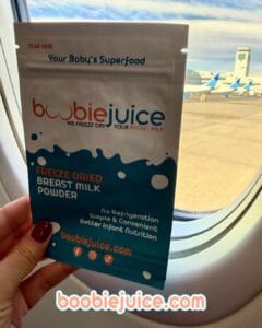 Traveling with Breast milk hack: BoobieJuice Freeze dried powder